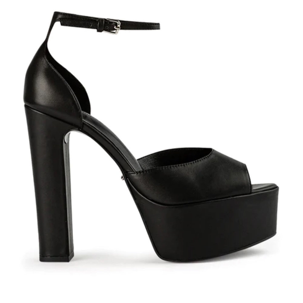 Jayze black como platform heels